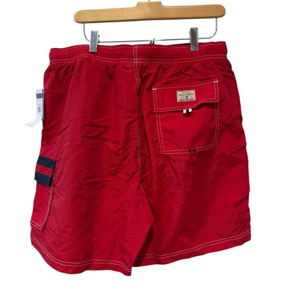 Tommy Hilfiger Red Tommy Swim Trunks L - Picture 2 of 5